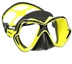 Mares X-Vision Ultra Liquidskin Tauchmaske - Fluo-Gelb Schwarz