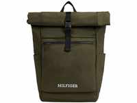 Tommy Hilfiger Laptop Rucksack TH Monotype Rolltop 16 " " army green AM0AM11549RBN