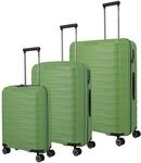 Travelite Kofferset 3tlg. Mooby 4w S/M erw./L gr&uuml;n 076840 80