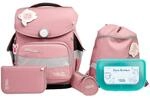 School-Mood Schulranzen Set 6tlg. Timeless Pro Axolotl (Ocean Collection, 2025)