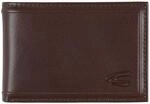 Camel active Kleinb&ouml;rse Herren Wood Horizontal Wallet slim brown 011794