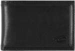 Camel active Kleinb&ouml;rse Herren Wood Horizontal Wallet slim black 011793 060