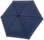 Doppler Taschenschirm Safety Havanna Cross navy 722363SE05