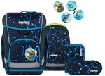 Ergobag Schulranzen Set 5tlg. Cubo Light Color Flash Edition (2026) B&auml;rassic Garden