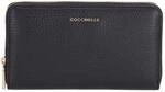 Coccinelle Langb&ouml;rse Damen Metallic Soft Wallet 8CC noir E2MW5113201001