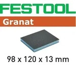 Festool Schleifschwamm 98x120x13 120 GR/6 Granat (Packungsinhalt 6 St&uuml;ck)