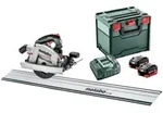 Metabo Akku-Handkreiss&auml;ge + F&uuml;hrungsschiene Set KS 18 LTX 66 BL + FS 160