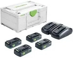 Festool Energie-Set SYS 18V 4x4,0/TCL 6 DUO 577104
