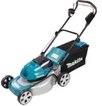 MakitaAkku-Rasenm&auml;her 2x18V inkl. Schnellladeger&auml;t Schnittbreite 46 cm, Schnitth...