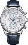 Citizen AT8260-18A Eco-Drive Chronograph Herrenuhr Funkuhr 43mm 10ATM