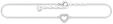 Thomas Sabo Fu&szlig;kettchen Glam & Soul AK0007-051-14-L27v Herz
