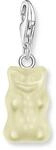 Thomas Sabo 2187-017-14 Wei&szlig;er Charm Goldb&auml;ren Anh&auml;nger Silber Damen