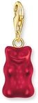 Thomas Sabo 2190-413-10 Roter Charm Goldb&auml;ren Anh&auml;nger vergoldet Damen