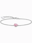 Thomas Sabo A2159-051-9-L19V Silbernes Armband m. pinkfarbenem Zirkonia Tropfen Thomas Sabo A2159-051-9-L19V Silbernes Armband m. pinkfarbenem Zirkonia Tropfen