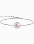 Thomas Sabo A2143-691-9-L19V Silbernes Armband mit rosa Anh&auml;nger