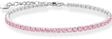 Thomas Sabo A2167-051-9-L19V Tennisarmband mit pinkfarbenen Steinen 16-19 cm