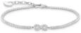 Thomas Sabo A2176-051-14-L19V Silbernes Tennisarmband infinity mit wei&szlig;en Steinen