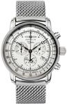 Zeppelin 7680M-1 Alarm Chronograph 100 Jahre Herrenuhr 43mm 5ATM