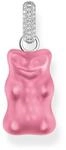 Thomas Sabo PE967-052-9 Gro&szlig;er Silberner Goldb&auml;ren Anh&auml;nger in Pink mit Steinen