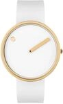 Picto 43321-0220G White Silicone Unisex 40mm 5ATM