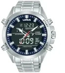 Lorus RW665AX9 Herrenuhr Analog-Digital Alarm Chronograph 45mm 10ATM