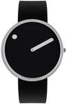 Picto 43370-0120S Black Silicone Unisex 40mm 5ATM