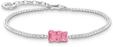 Thomas Sabo A2187-052-9-L19V Armband mit pinkfarbenem Goldb&auml;ren und Steinen silber