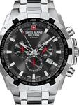 Swiss Alpine Military 7043.9237 Saphirglas Chronograph Herrenuhr 46mm 10ATM