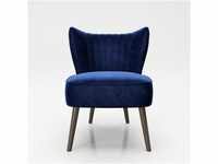 PLAYBOY - Sessel "HOLLY" gepolsterter Lounge-Stuhl mit Rückenlehne, Samtstoff in