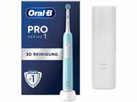Oral-B Pro 1 Elektrische Zahnbürste Cross Action Caribbean Blue+Reiseetui