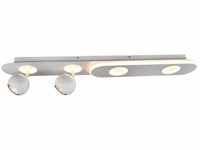 BRILLIANT Lampe, Irelia LED Spotbalken 4flg weiß, 2x PAR51, GU10, 5W geeignet für