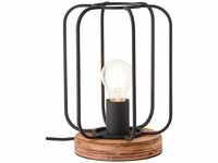 BRILLIANT Lampe, Tosh Tischleuchte antik holz/schwarz korund, 1x A60, E27, 40W, Holz