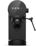Furore Espressomaschine Edelstahl kompakt 20 bar Digitaldisplay 2 Tassen Schwarz