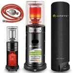 Juskys Outdoor Heizstrahler Cuna mit 11 kW Gas-Brenner, Heizpilz f&uuml;r Terrasse,