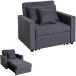 Schlafsessel MCW-L90, Klappsessel Schlafsofa G&auml;stebett Relaxsessel,...