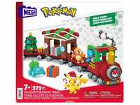 Mattel HHP69 - Pokémon - Mega - Bauset, 373 Teile, Weihnachtsedition