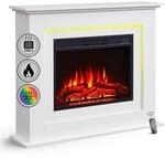 BALDERIA Elektrokamin Finn - Standkamin mit Heizung 2000 W, weiss