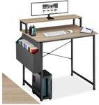 tectake&reg; Schreibtisch, Industrial Style, mit Monitorst&auml;nder und