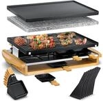 KESSER&reg; Raclette-Grill mit Naturgrillstein, Grillplatte Tischgrill f&uuml;r 8 Personen,
