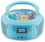 Cyberlux tragbarer Kinder CD-Player CD/MP3 USB Kinder Radio gr&uuml;n