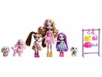 Mattel HNV26 - Enchantimals - Glam Party - Puppen Spielset, Dwyla Dog und