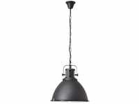 BRILLIANT Lampe Jesper Pendelleuchte 47cm Glas schwarz 1x A60, E27, 60W, geeignet