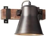 BRILLIANT Lampe Plow Wandspot schwarz stahl 1x A60, E27, 10W, geeignet f&uuml;r