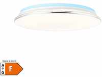 BRILLIANT Lampe Edna LED Deckenleuchte 50cm weiß/chrom 1x 32W LED integriert,