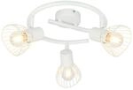 BRILLIANT Lampe Elhi Spotspirale 3flg wei&szlig; 3x D45, E14, 40W, geeignet f&uuml;r