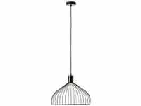 BRILLIANT Lampe, Blacky Pendelleuchte 40cm schwarz matt, 1x A60, E27, 40W, Kabel