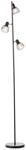 BRILLIANT Lampe, Blacky Standleuchte 3flg schwarz matt, 3x D45, E14, 25W, Mit
