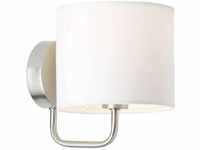 BRILLIANT Lampe Sandra Wandleuchte eisen/weiß 1x D45, E14, 40W, geeignet für