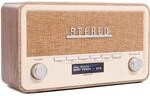 Denver DAB-18 Retro Radio&ndash;DAB+, Bluetooth und Wecker, helles Holz