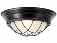 BRILLIANT Lampe Typhoon Wand- und Deckenleuchte 34cm schwarz antik 2x A60, E27,
